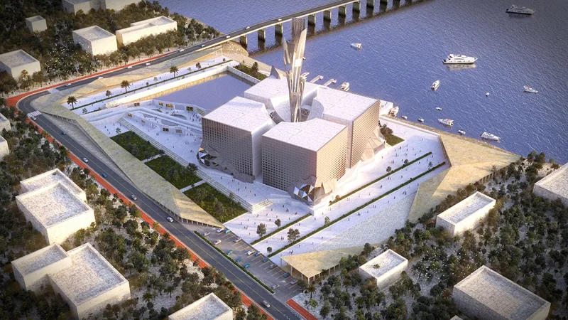 Waterfront Cultural Centre — Massing over water