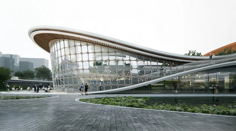 Concept Studies — Curved pavilion, daylight