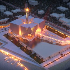 Exterior Scene - Cultural Center Concept Design